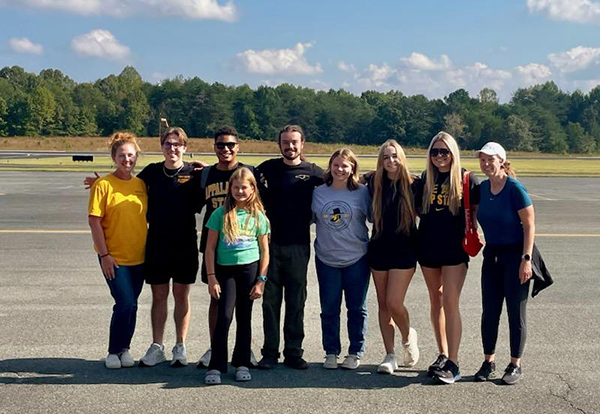 Amber Welborn and other helpers during Helene