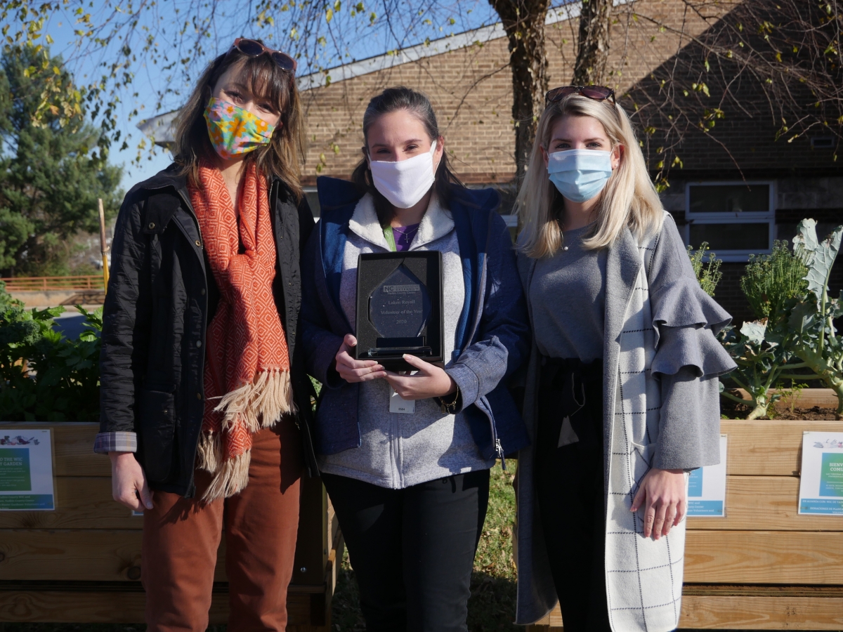 From left to right, Horticulture Agent Hannah Lepsch, WIC Supervisor Laken Royall, Family and Consumer Science Agent Ashley Beard. Photo submitted