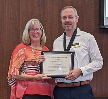 Dean Marie Huff and Dr. Ben Russell