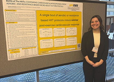 Winslow with poster (kinesiology)