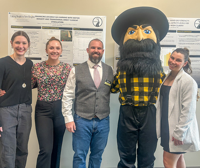 Dr. Skinner with a group of students and Yosef