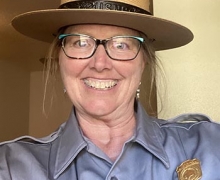 Dr. Joy James is working as a park ranger 