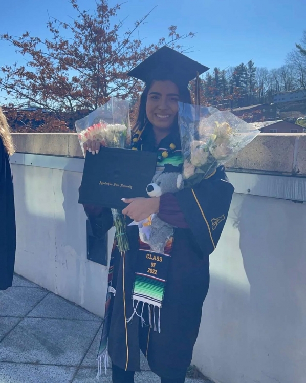 Anahi Espinoza graduated with her bachelor's in Nutrition from App State