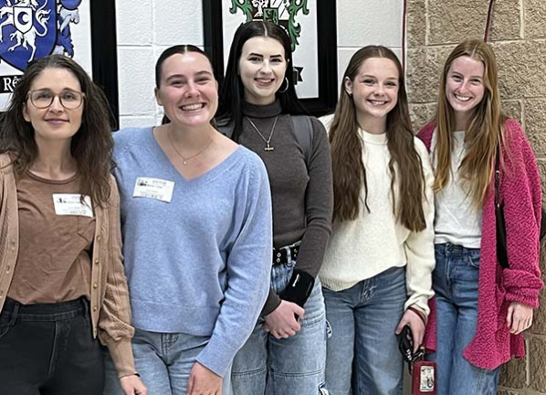 Dr. Alisha Farris (left) worked with students to plan and provide lessons for local students 