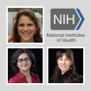 Image of three women and a logo for the National Institute of Health 