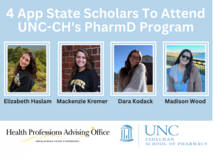 Photos of students who will be attending UNC-CH Eshelman school of pharmacy
