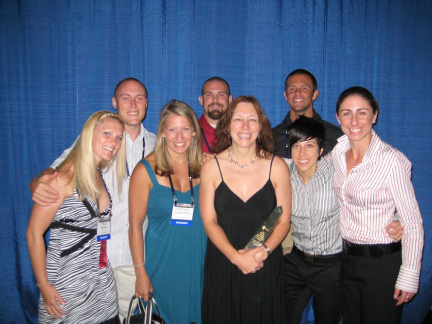 Dr. Travis Triplett with students